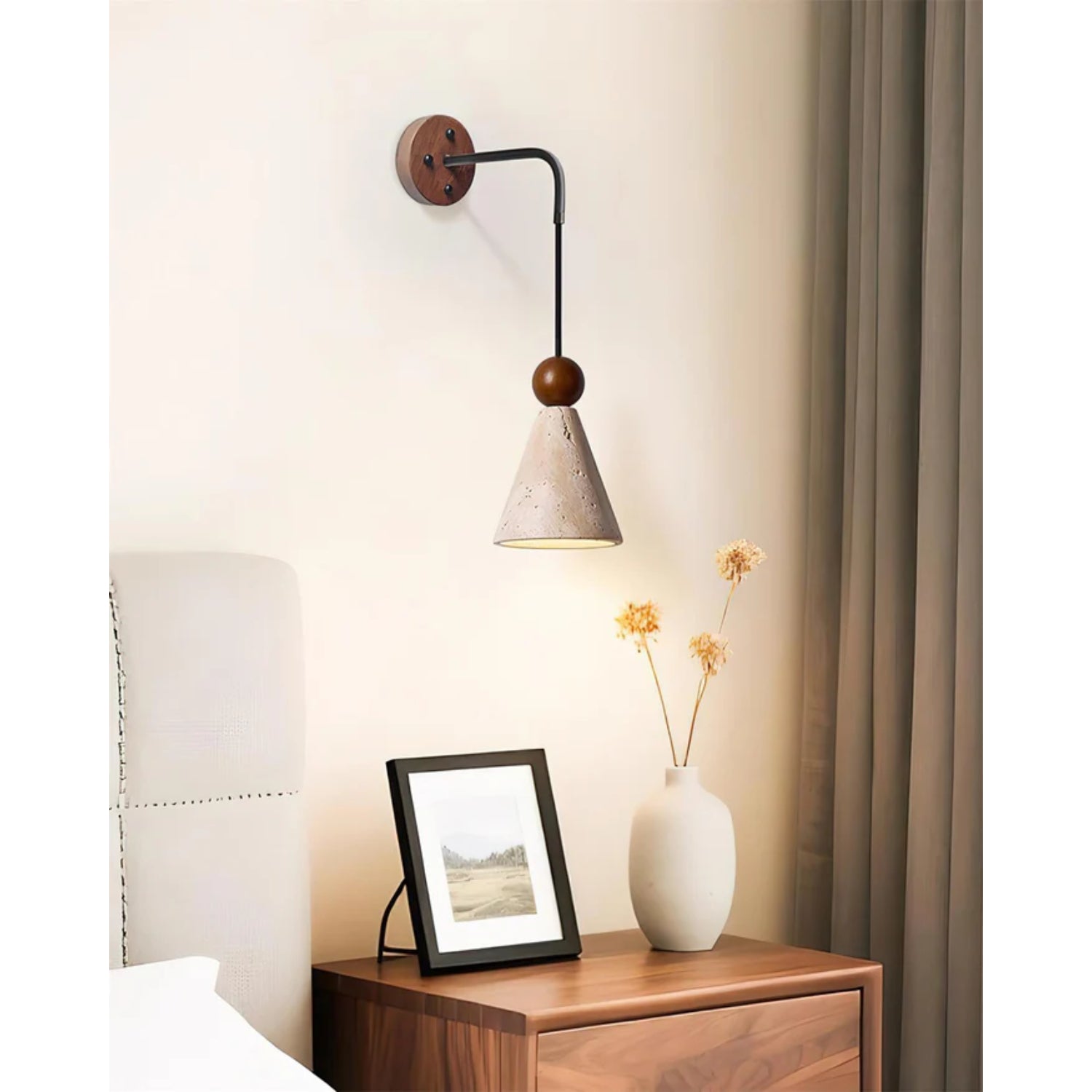 Tevvano Travertijn Wandlamp