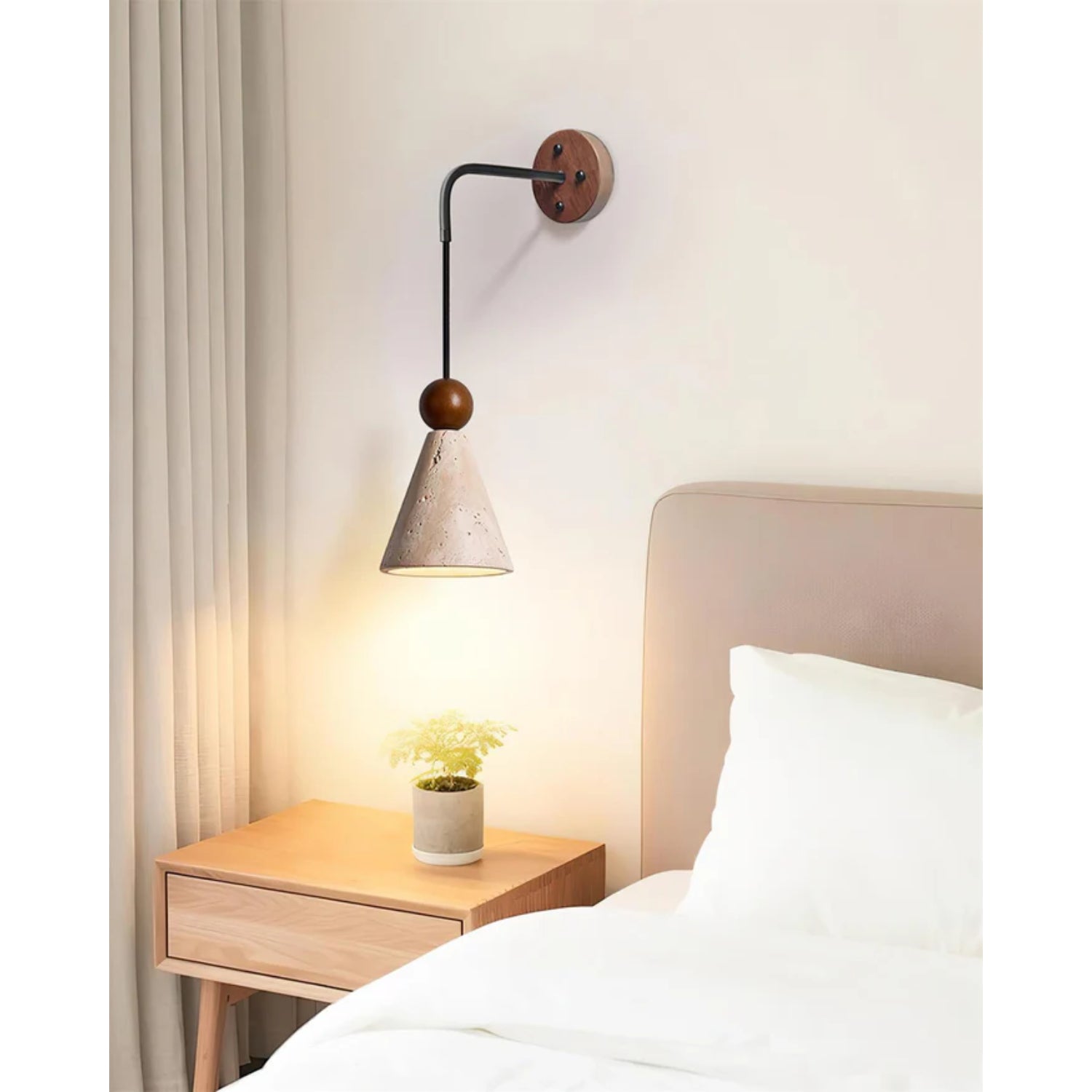 Tevvano Travertijn Wandlamp