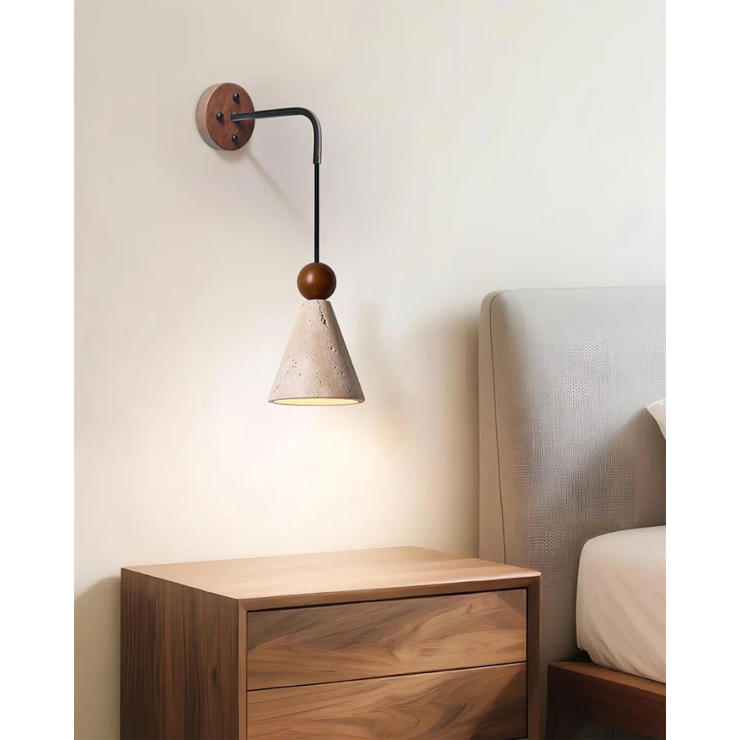 Tevvano Travertijn Wandlamp