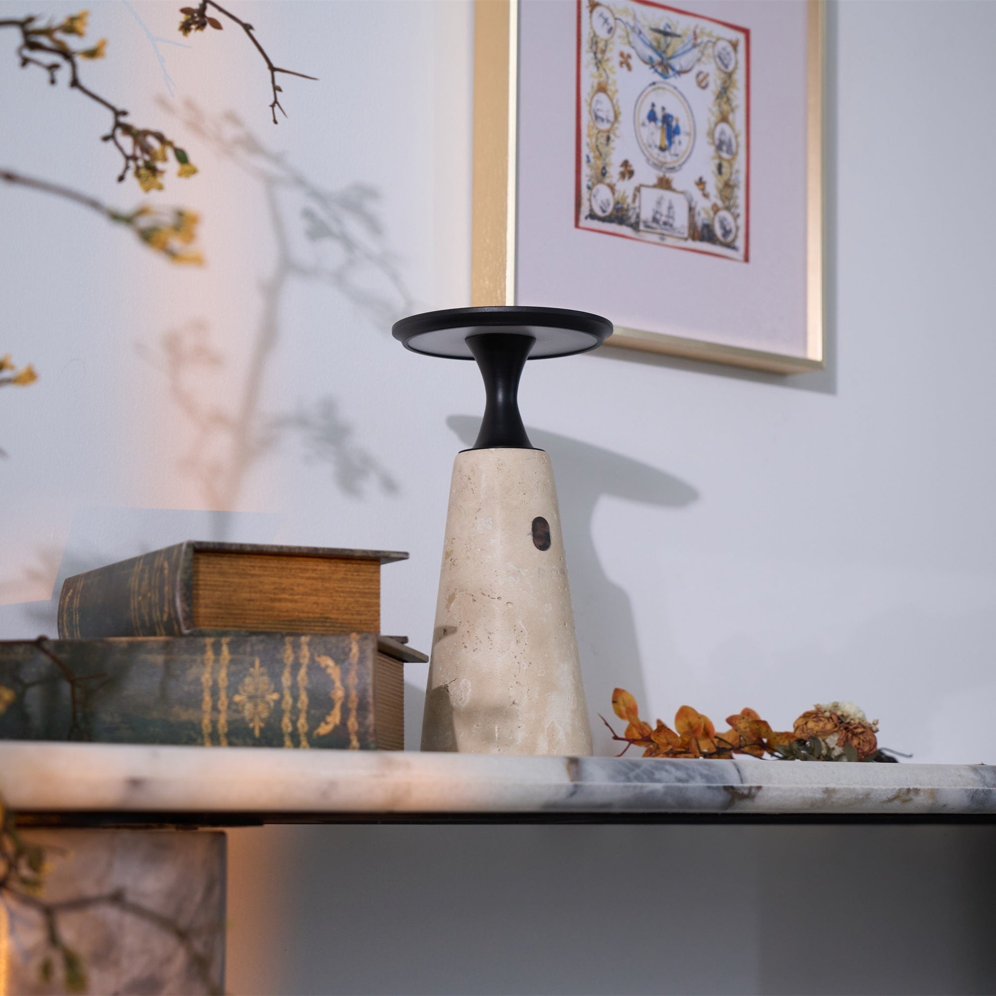 Terchas Oplaadbare Natuursteen Tafellamp