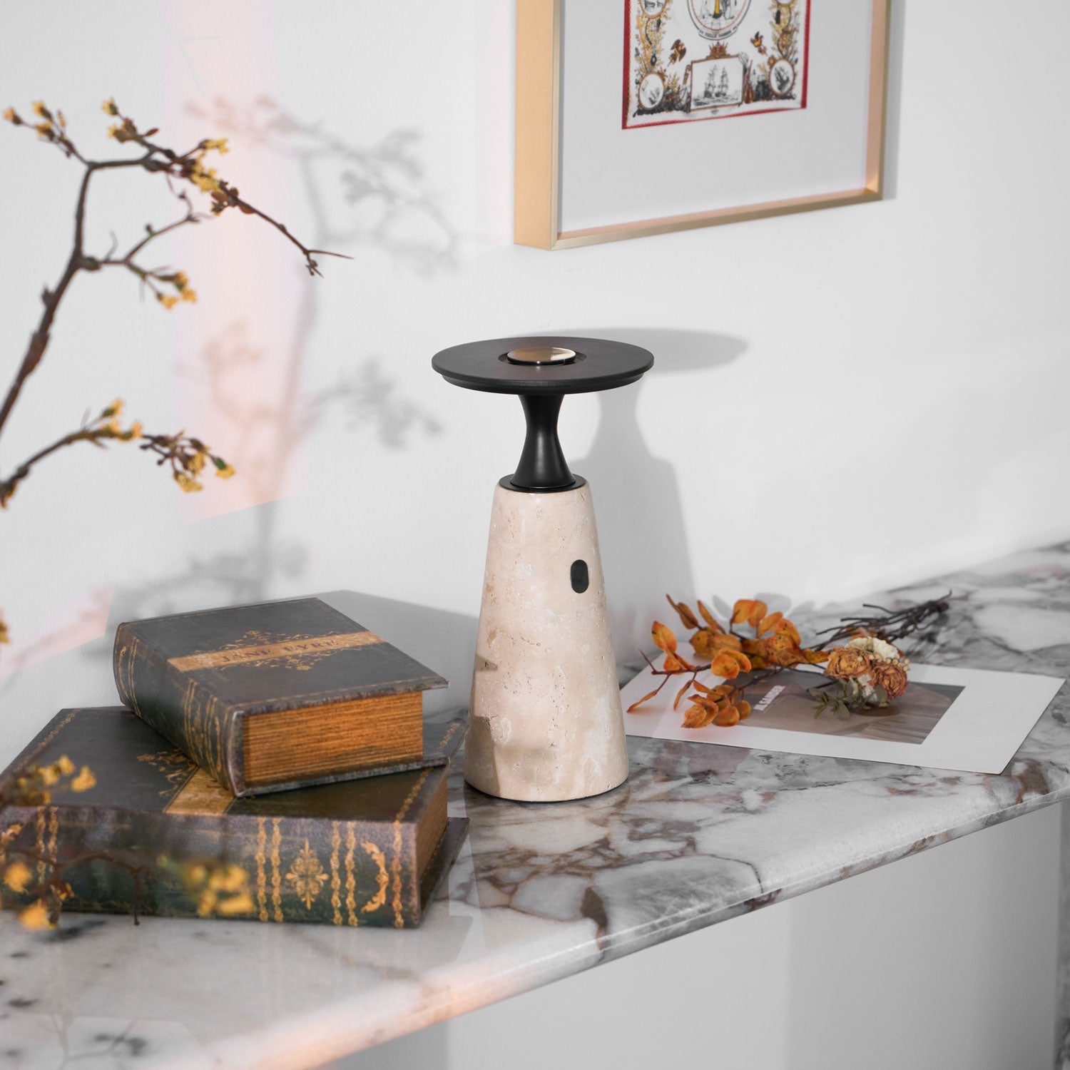 Terchas Oplaadbare Natuursteen Tafellamp