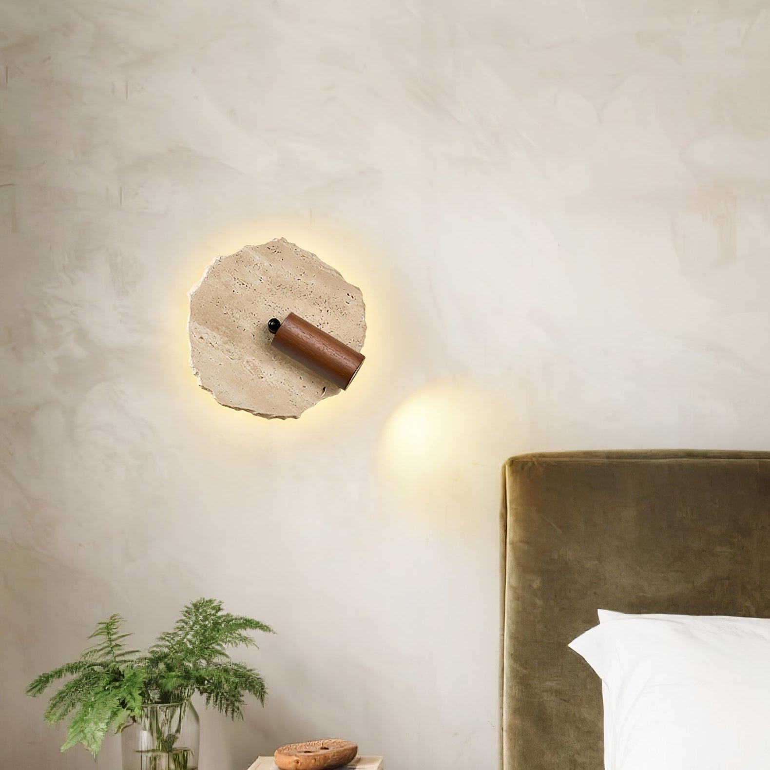 Telahos Travertijn Wandlamp