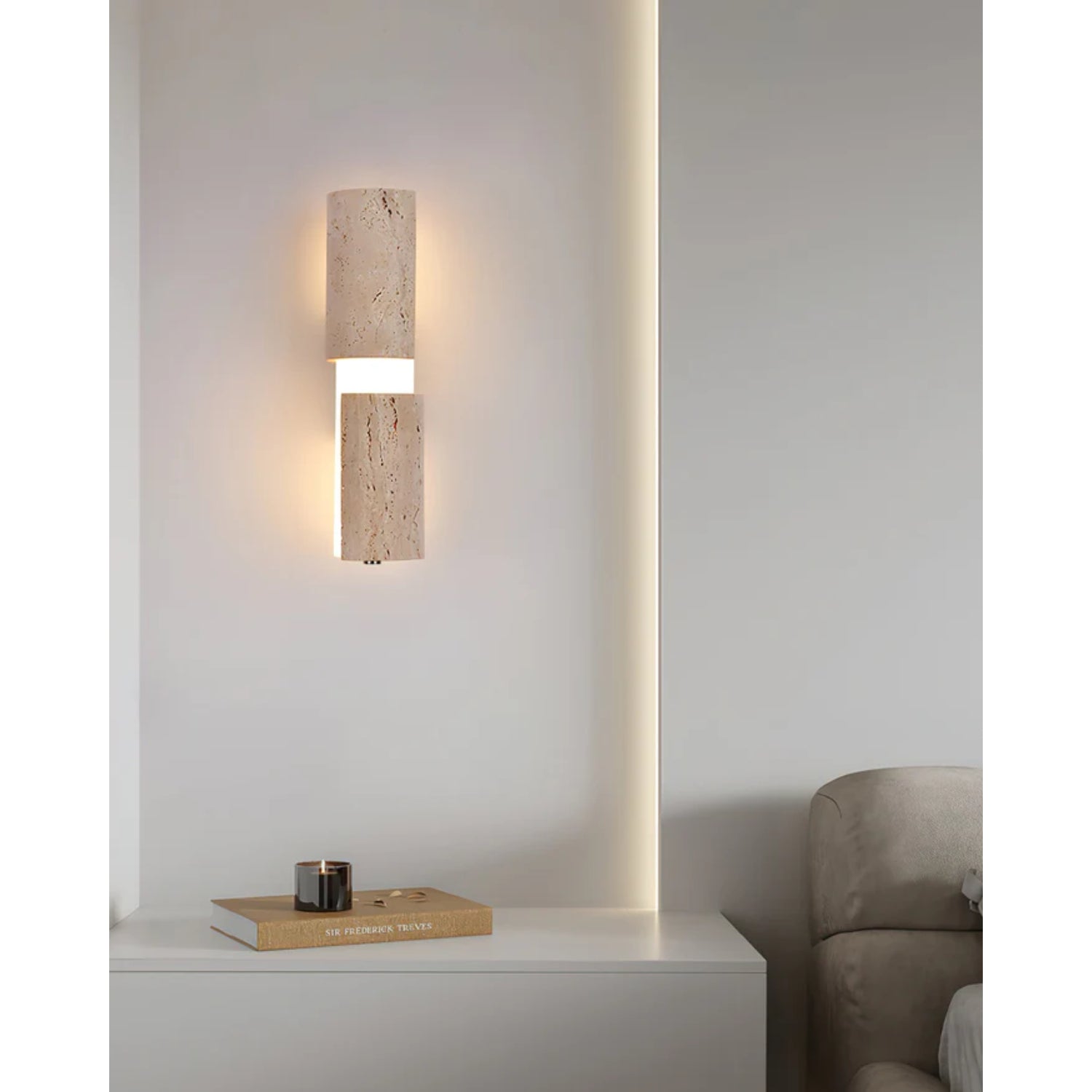 Kelmos Natuursteen Wandlamp