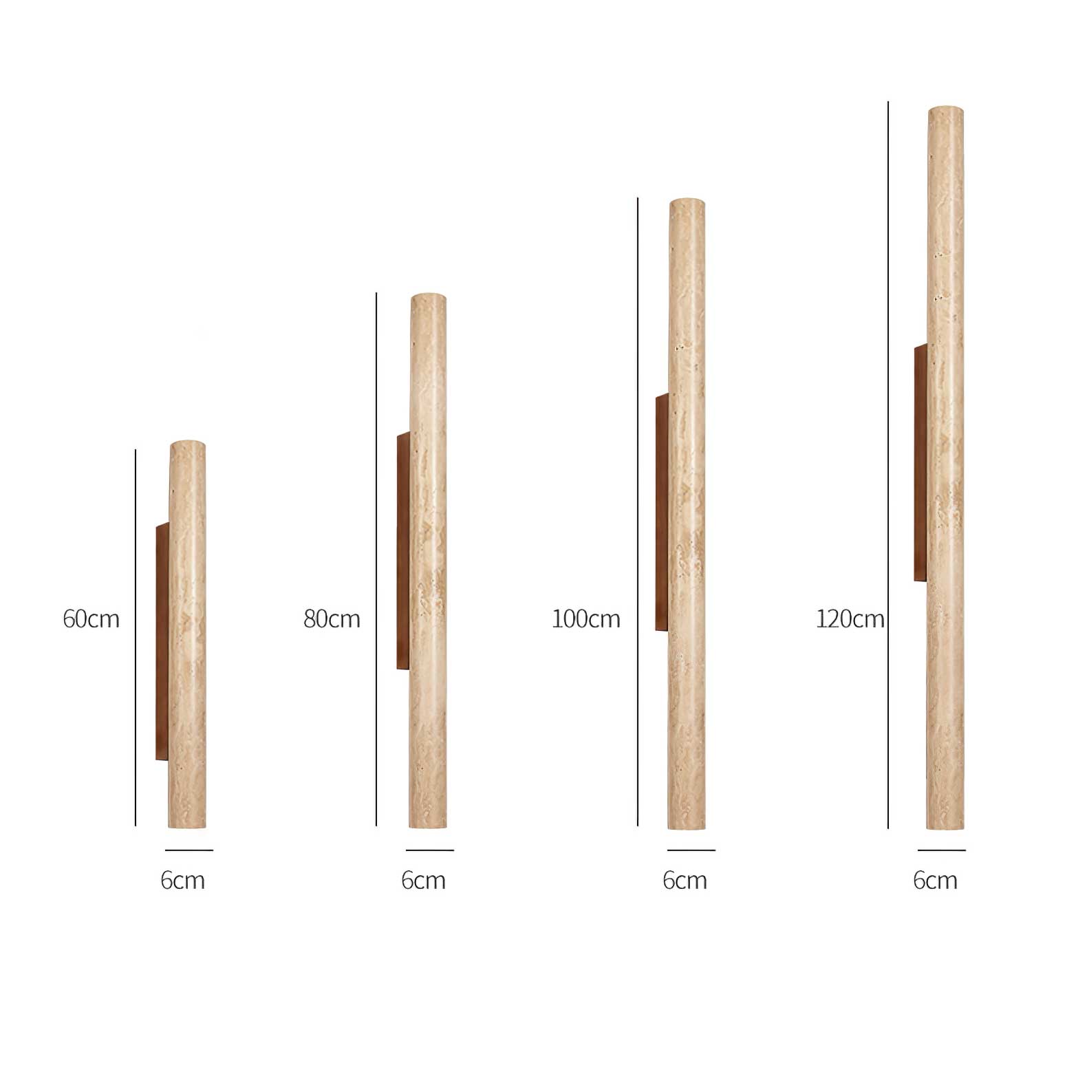 Trim Lampada da parete in pietra naturale