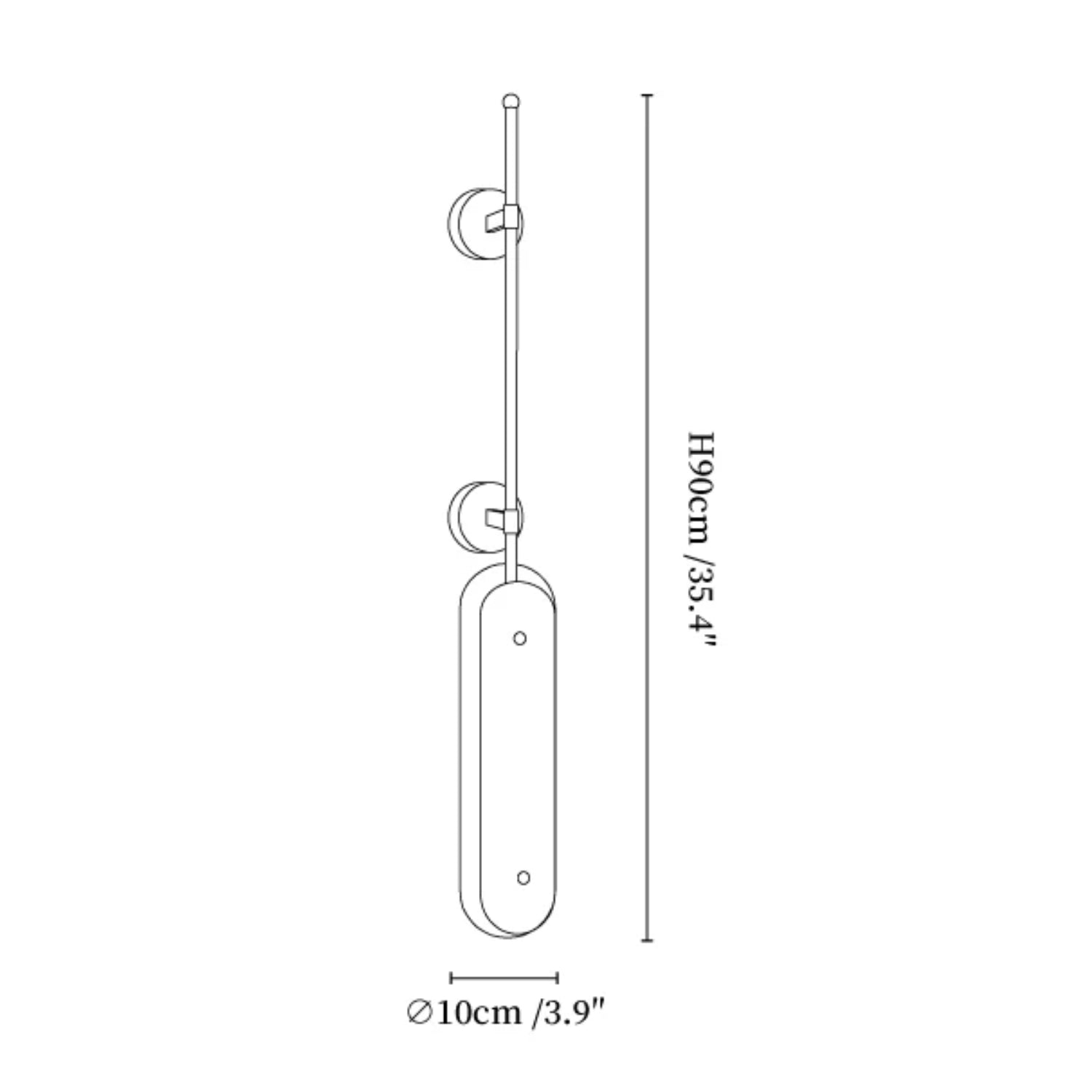 Melyse Albasten Wandlamp