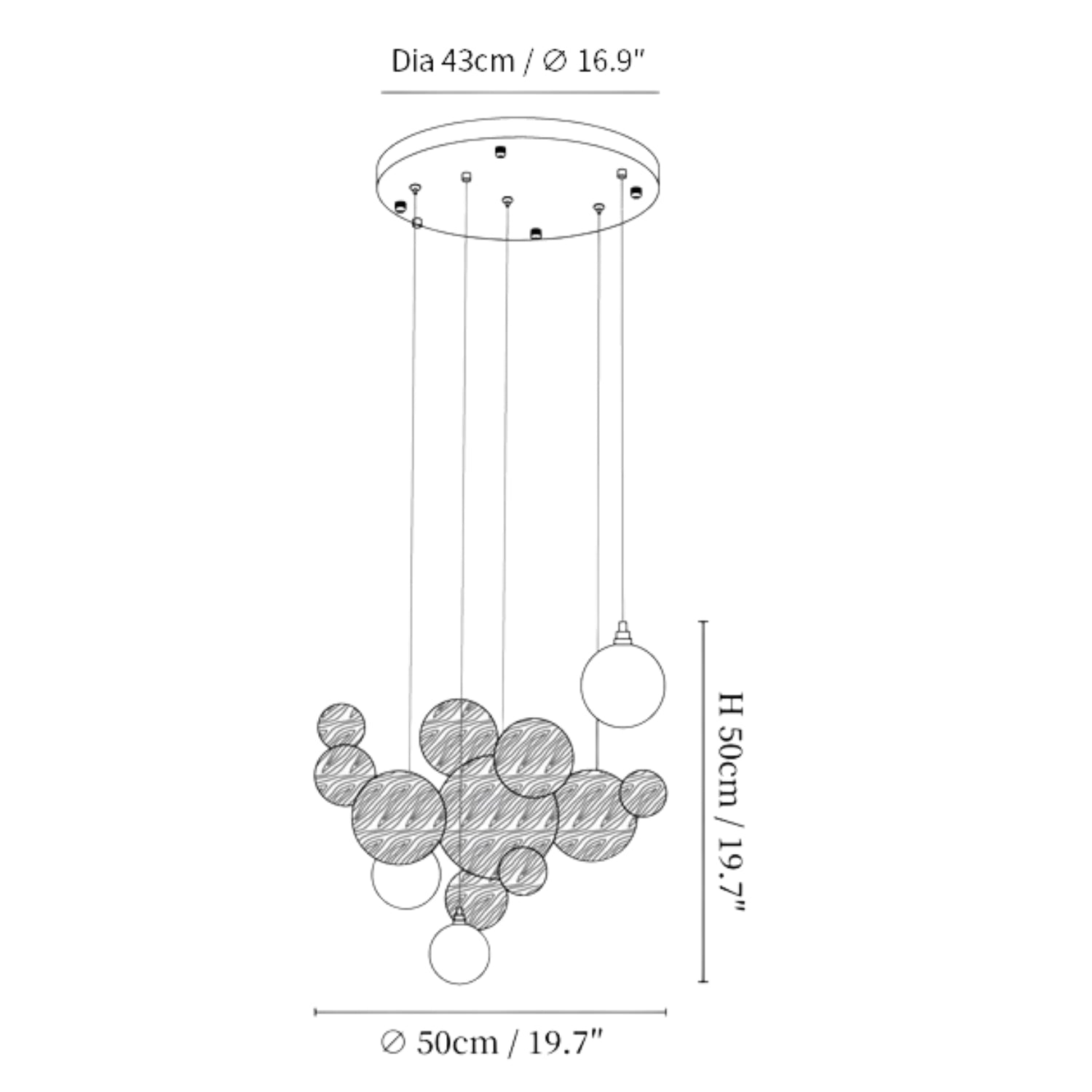 Beo Houten Ballen Hanglamp