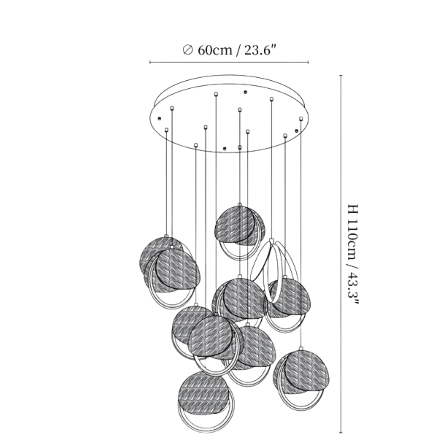 Volimeza Ringvorm Hanglamp