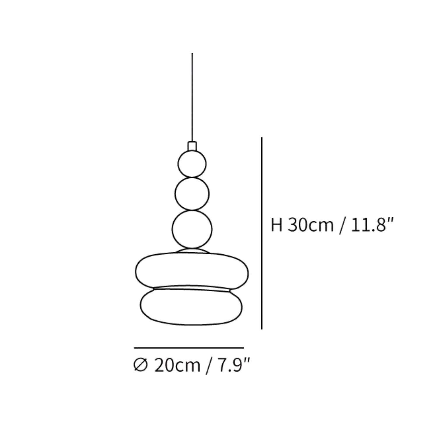 Lampada a sospensione Moniesca