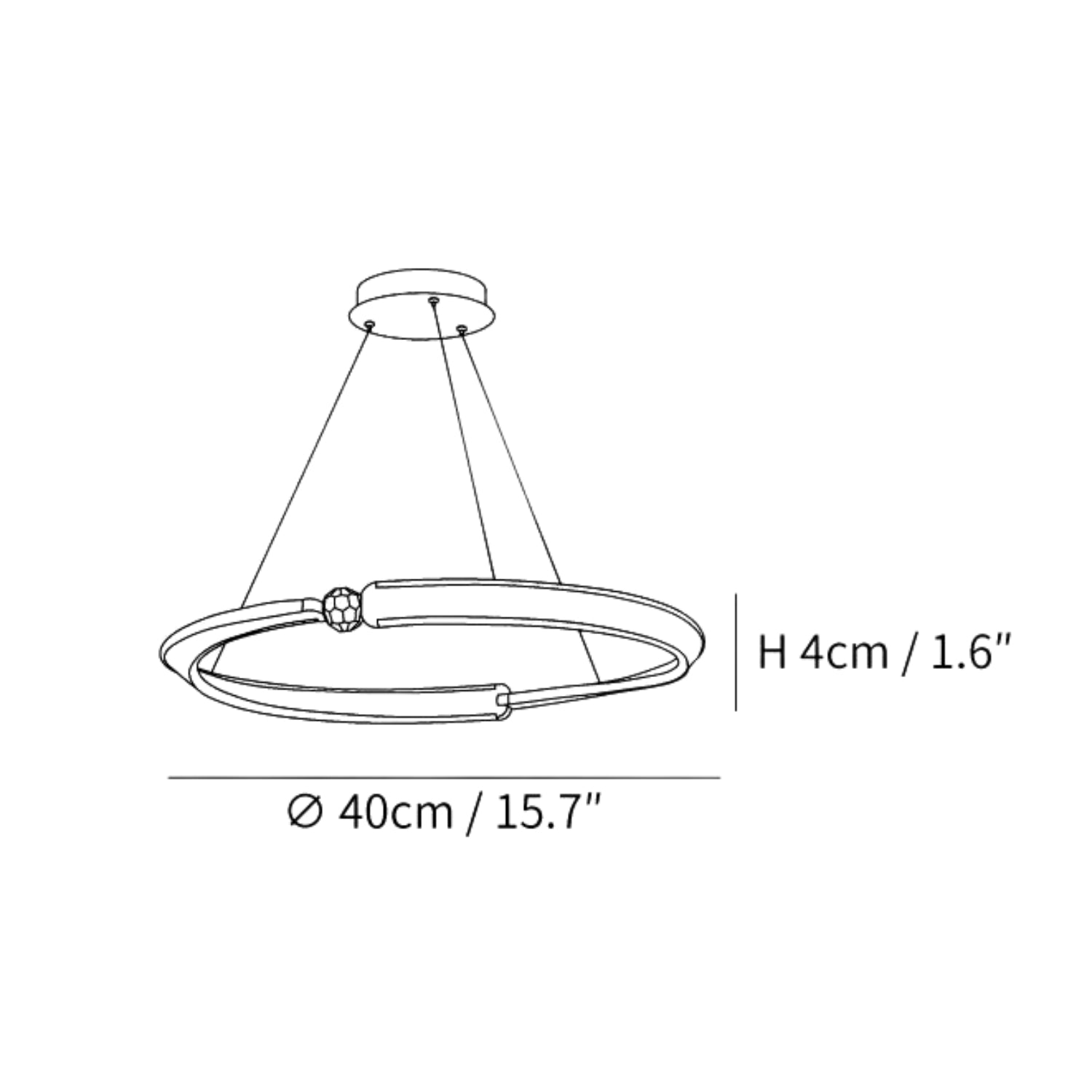 Lampada a sospensione Belaiza