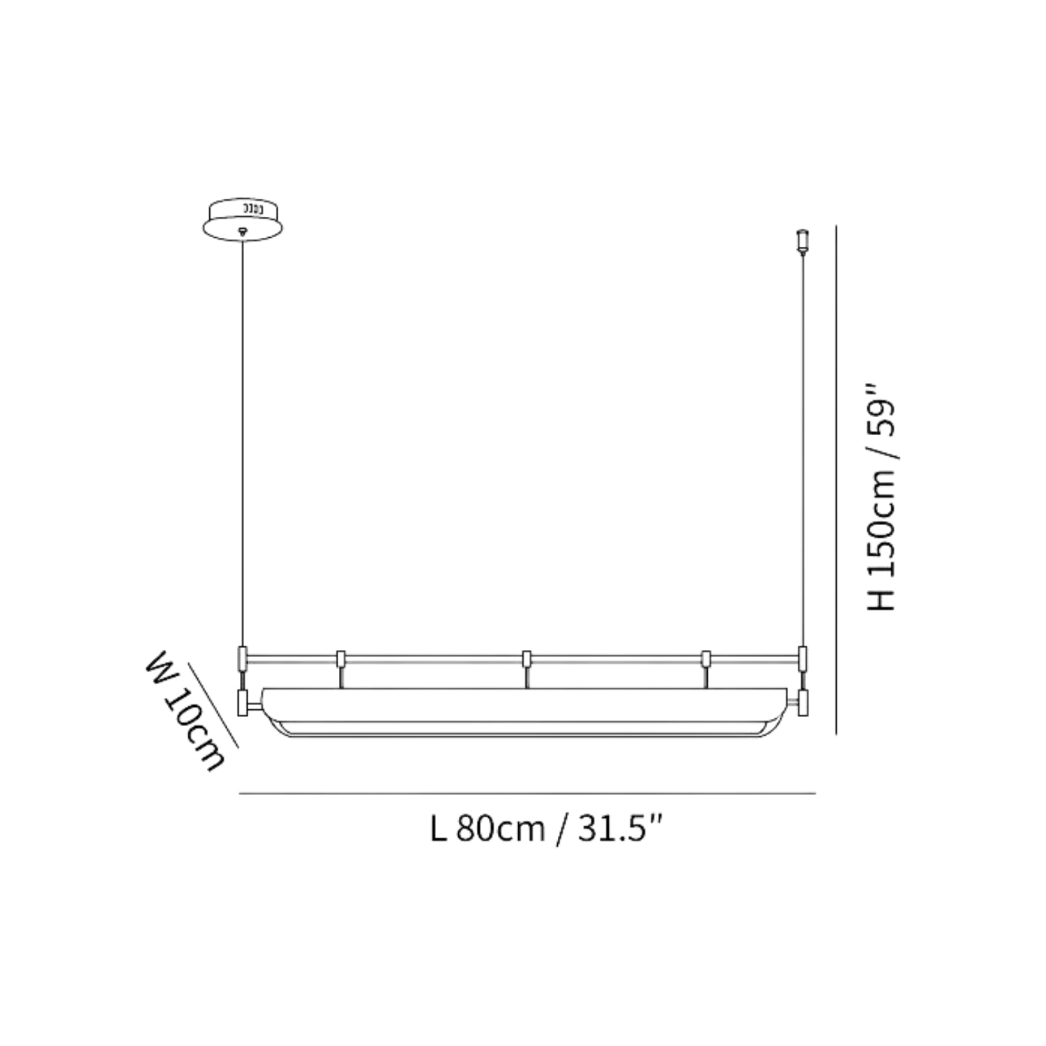 Lampada a sospensione Donnau