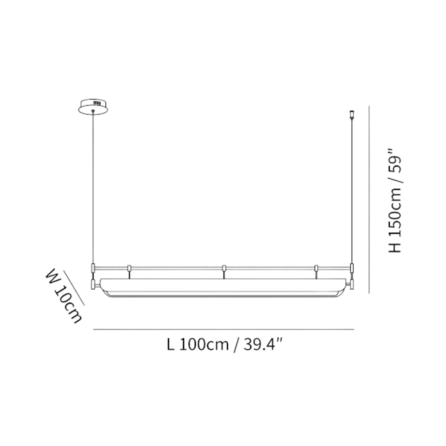 Lampada a sospensione Donnau