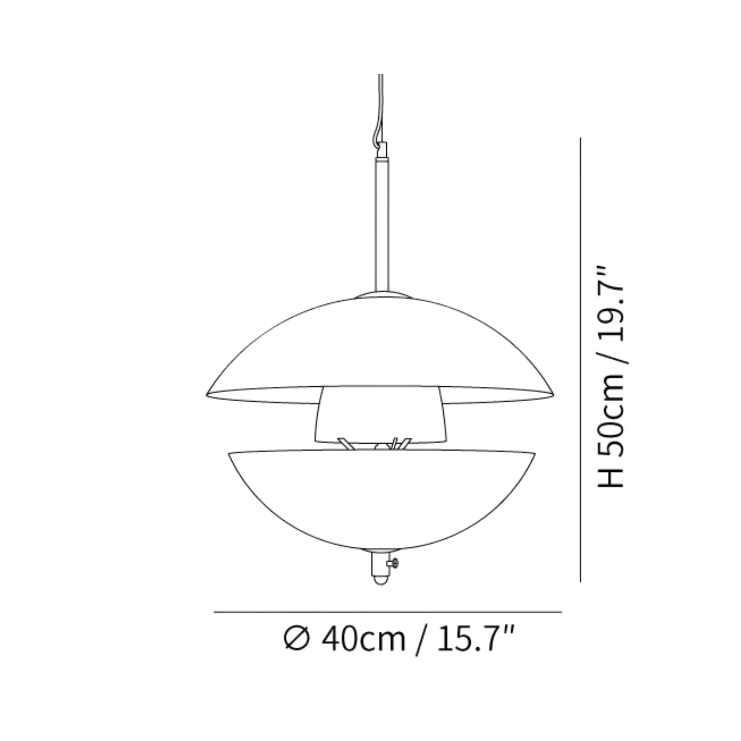 Lampada a sospensione Mimmels