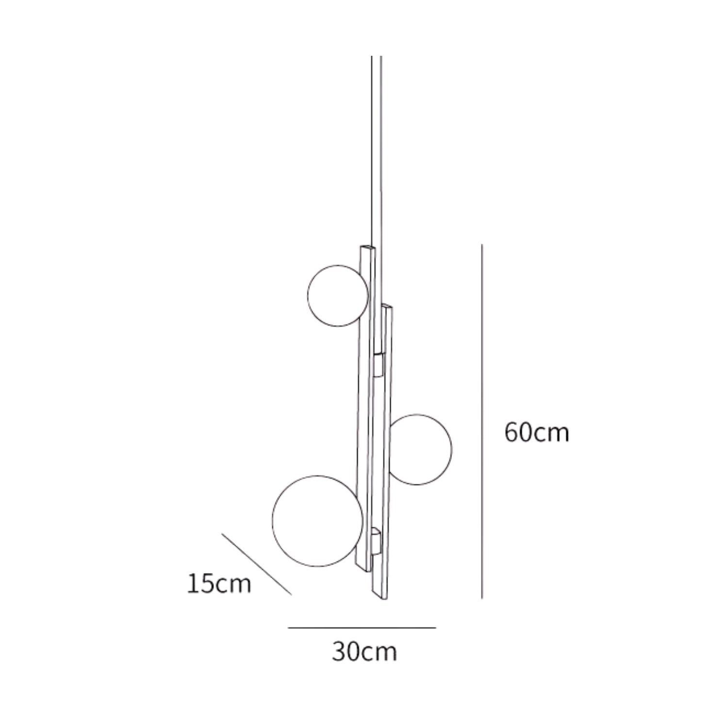 Lampada a sospensione Jakelin