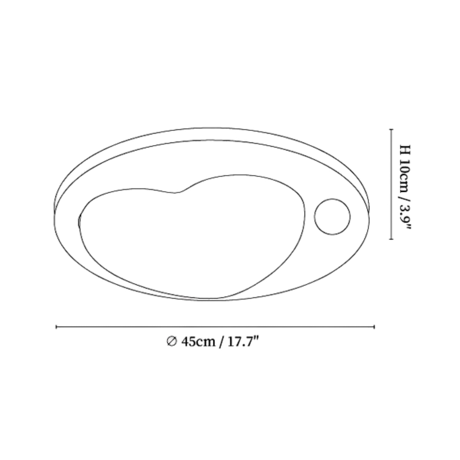 Lampada da soffitto Colfezza