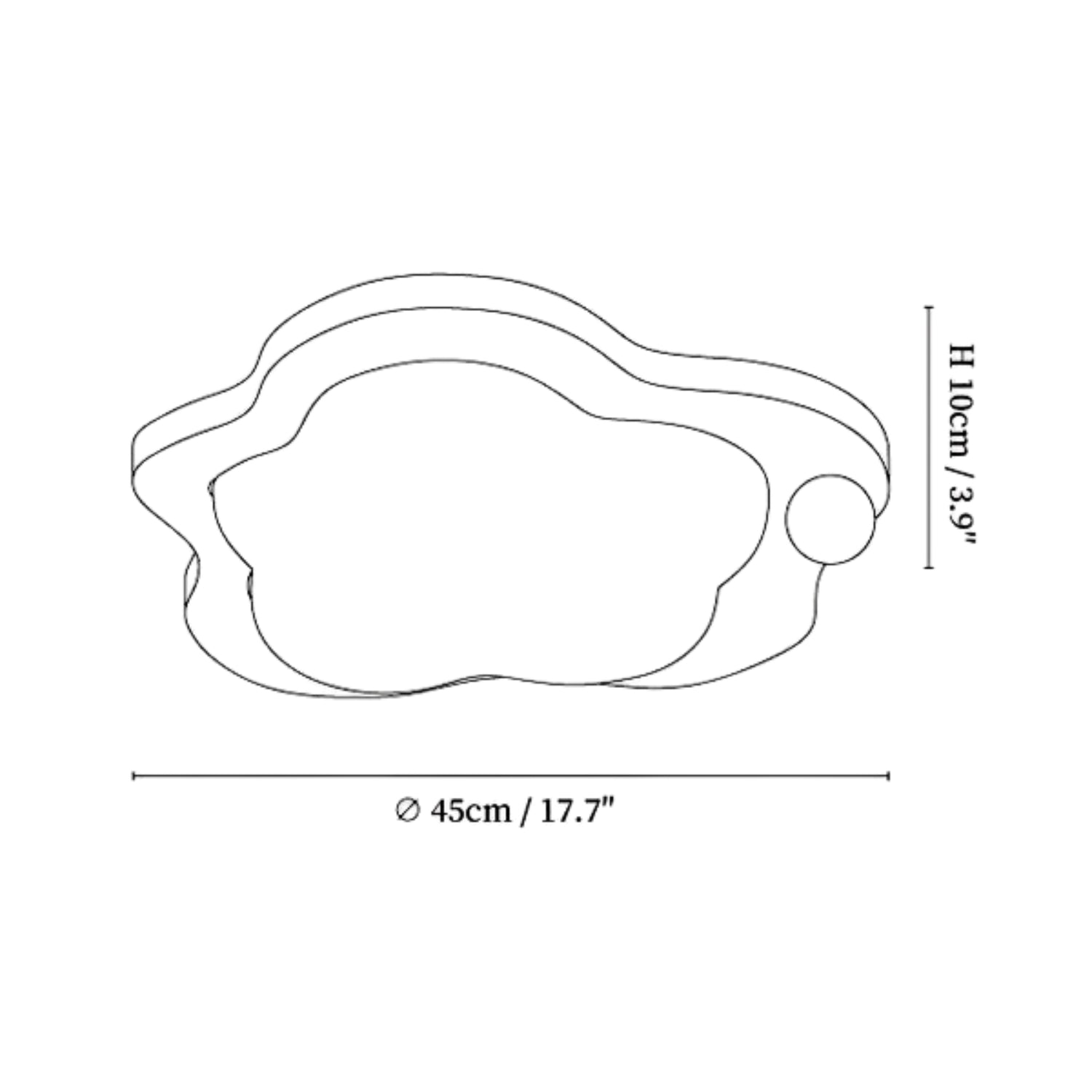 Lampada da soffitto Colfezza