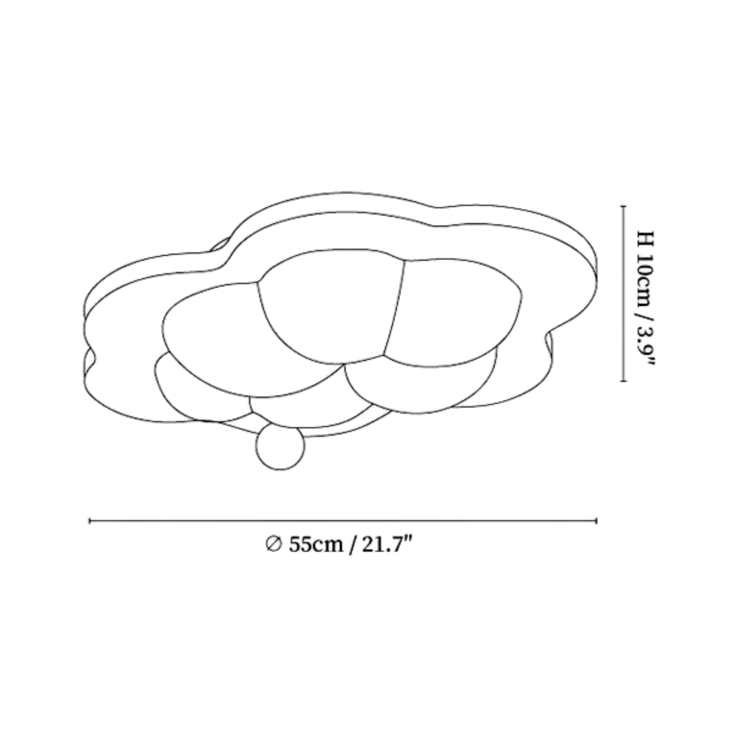 Lampada da soffitto Colfezza
