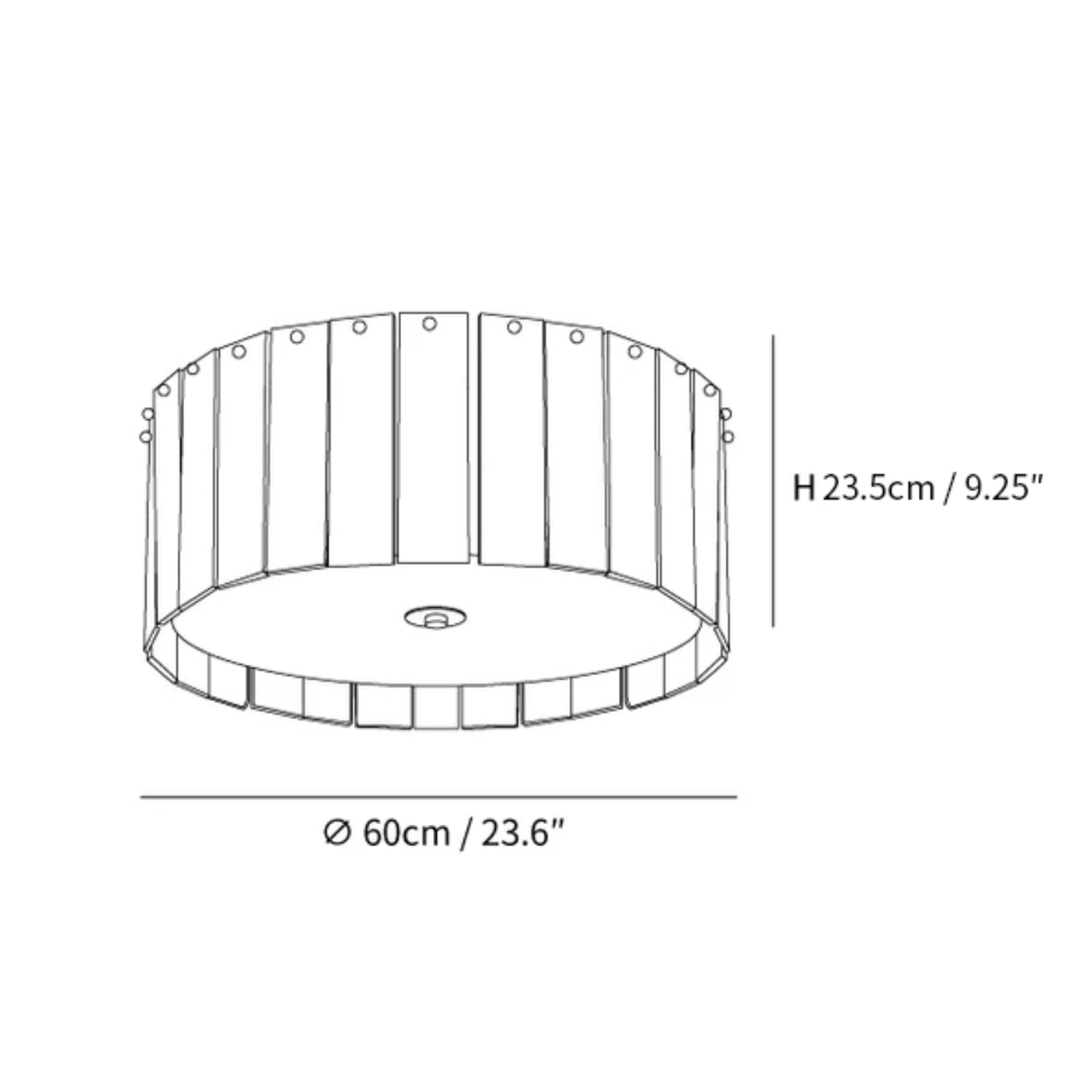 Elysia Albasten Plafondlamp