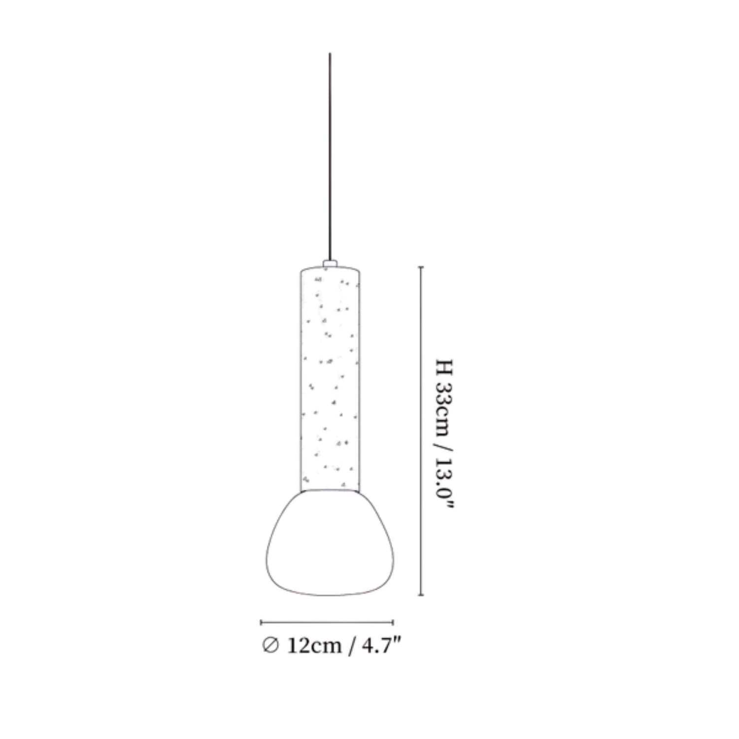 Mysen Natuursteen Hanglamp