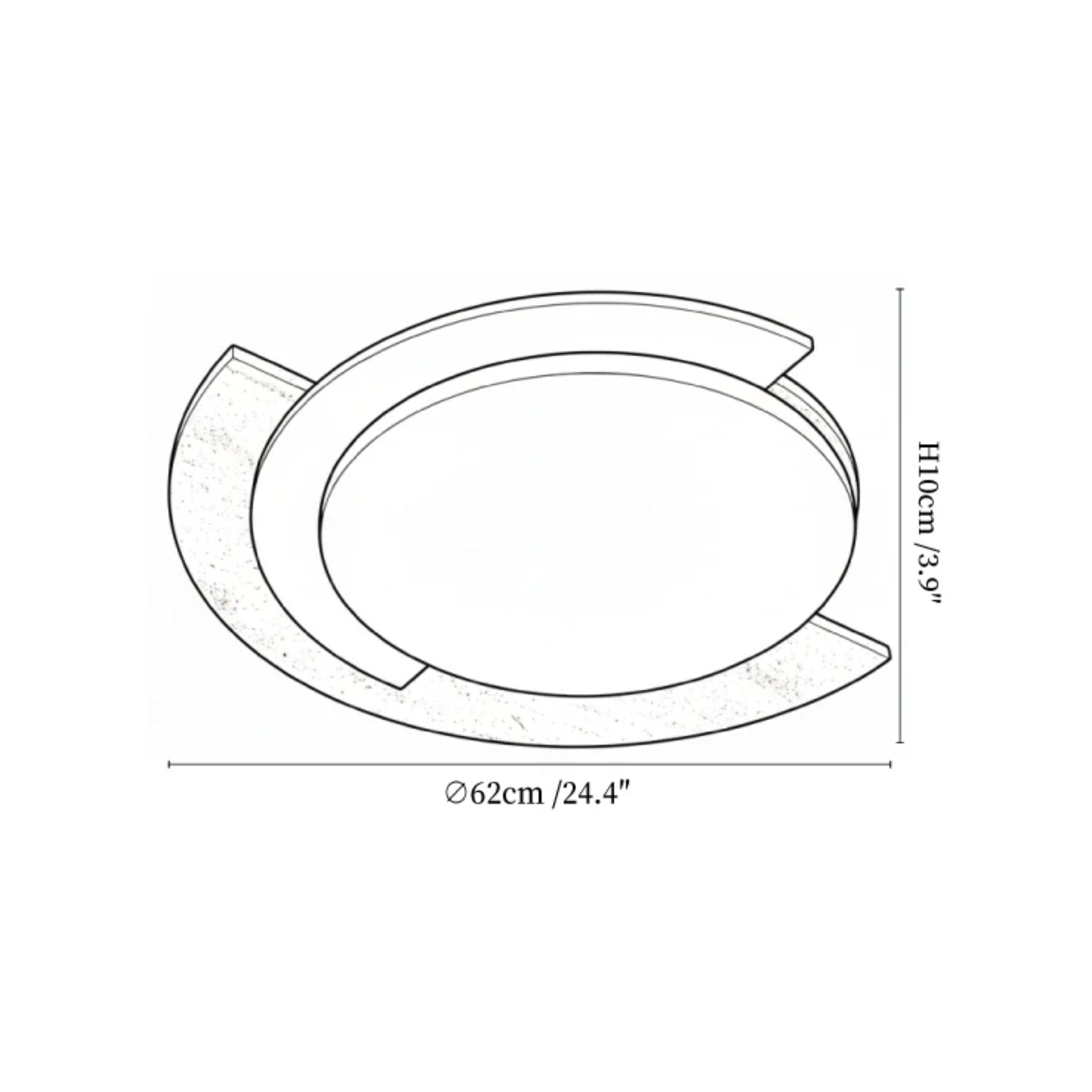 Zalerico Natuursteen Plafondlamp