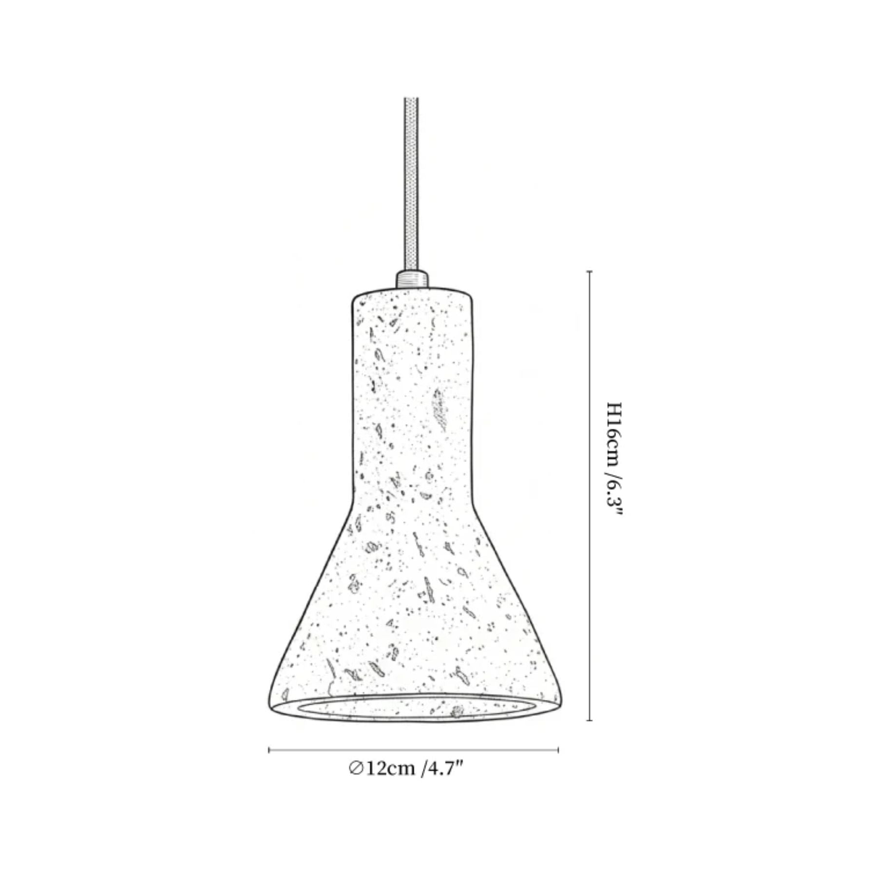 Aeremis Natuursteen Hanglamp