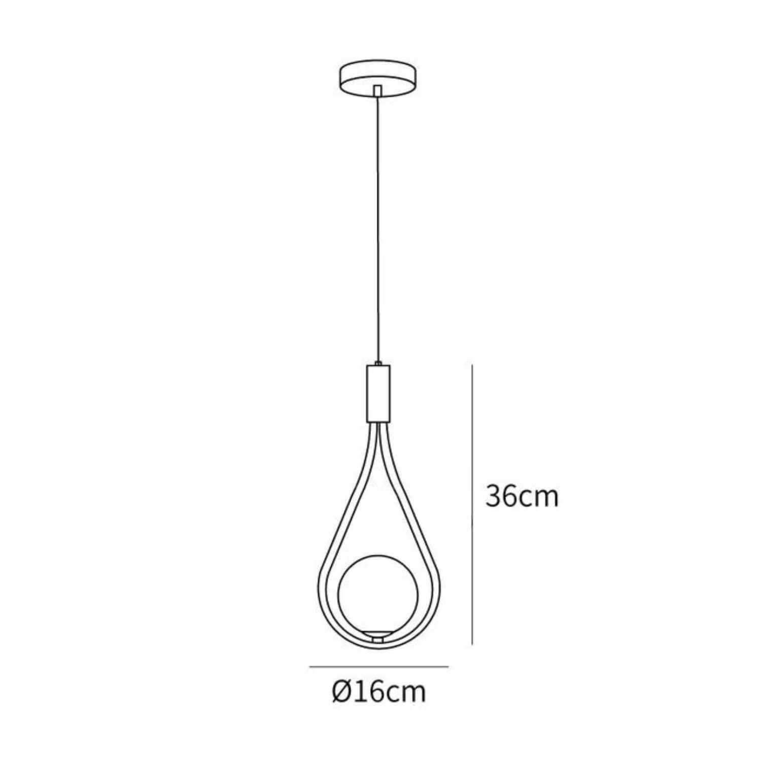 Lampada a sospensione Pazel