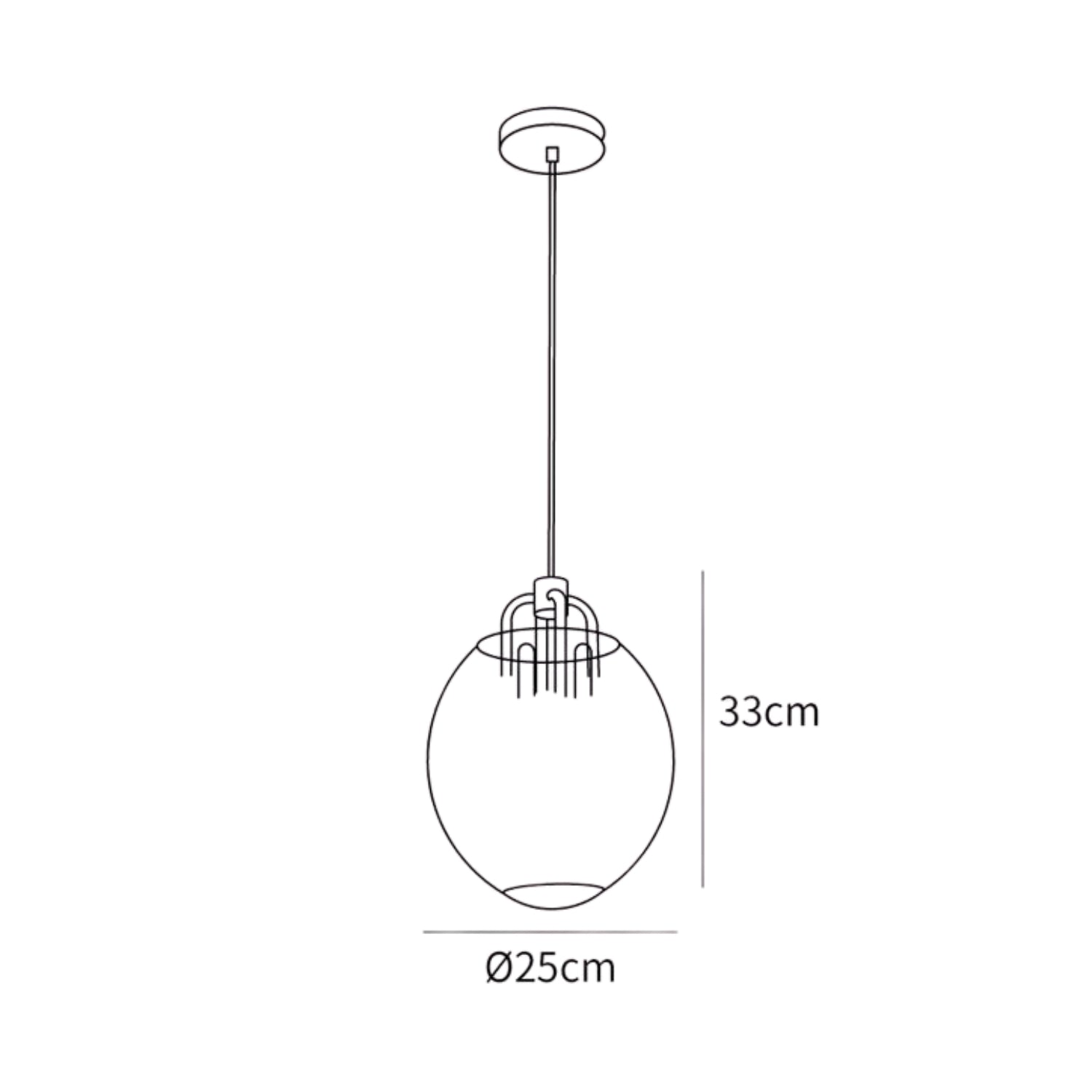 Lampada a sospensione Sowena