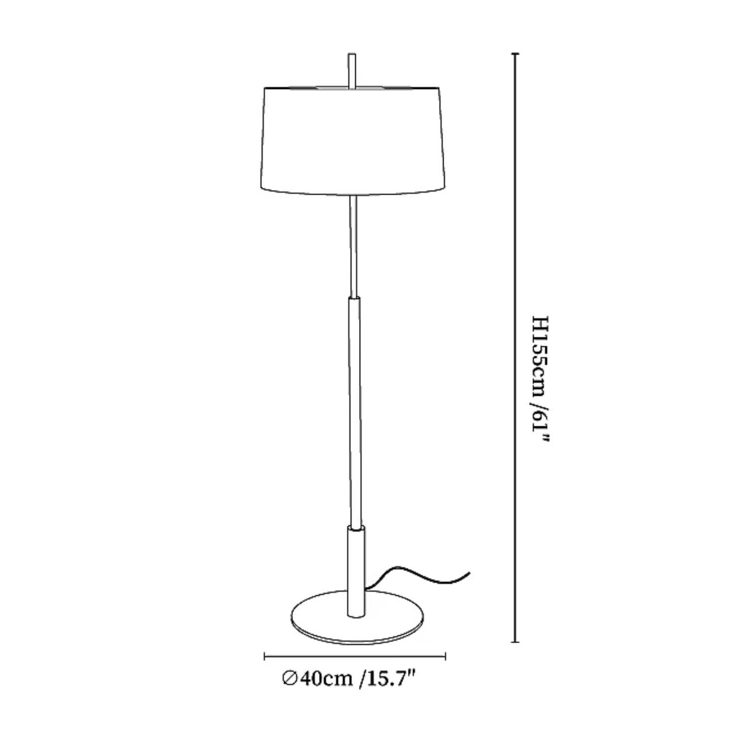 Lampada da pavimento Remolis