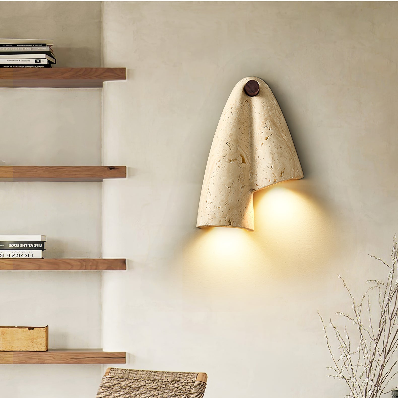 Doperez Natuursteen Wandlamp