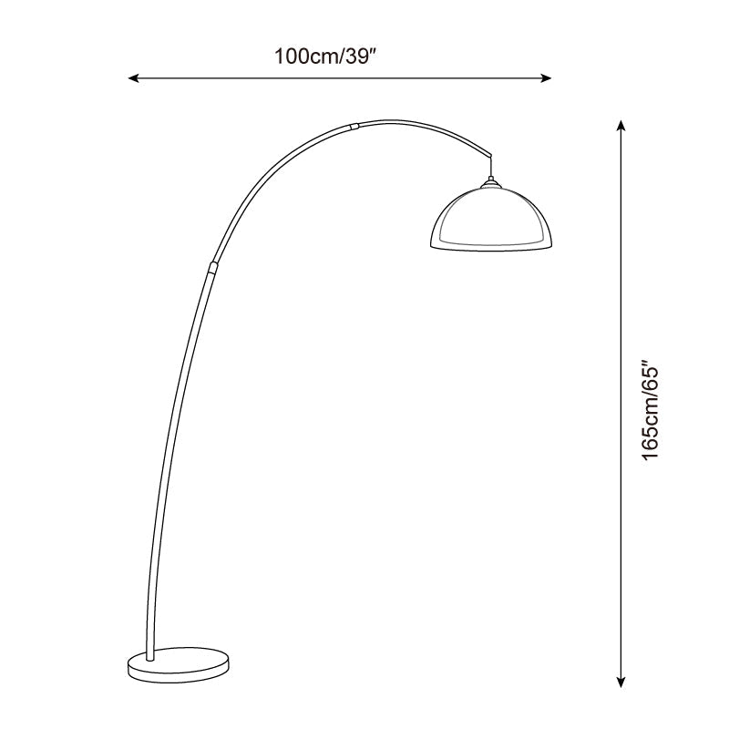Tavino Gebogen Vloerlamp