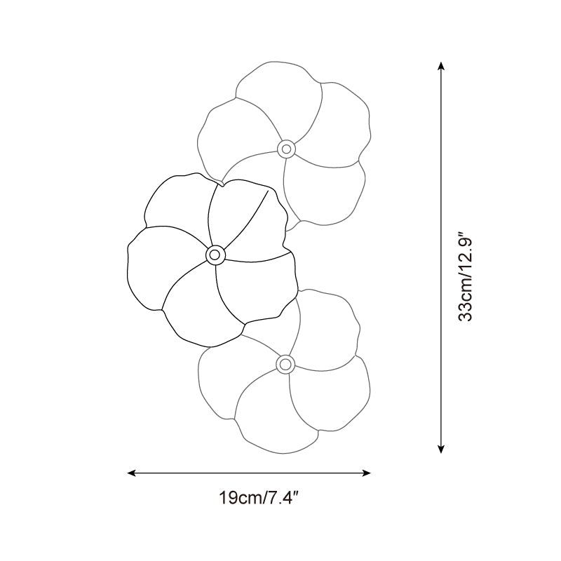 Lampada a stelo floreale Virelza