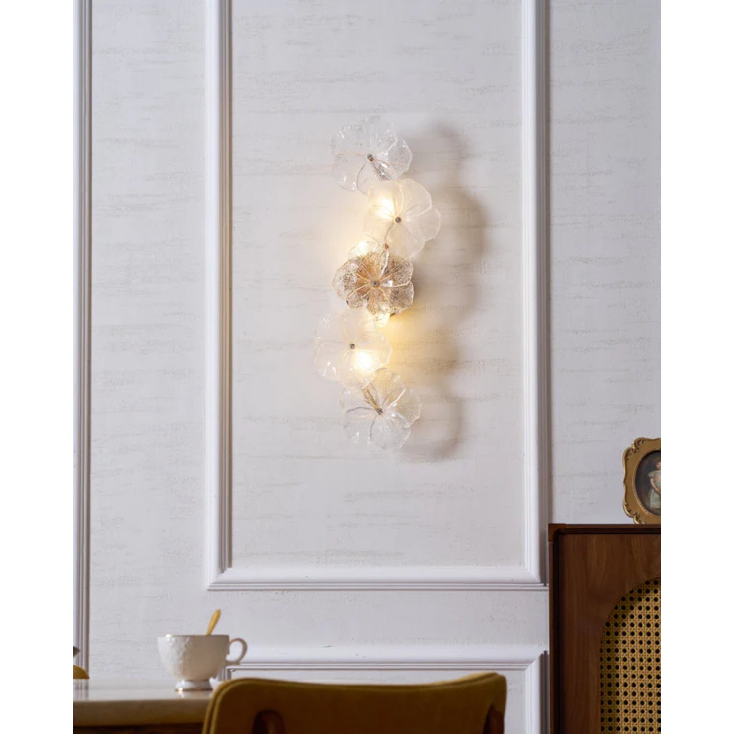 Lampada a stelo floreale Virelza