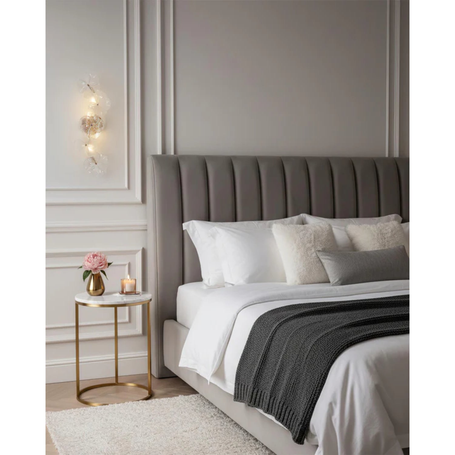 Lampada a stelo floreale Virelza