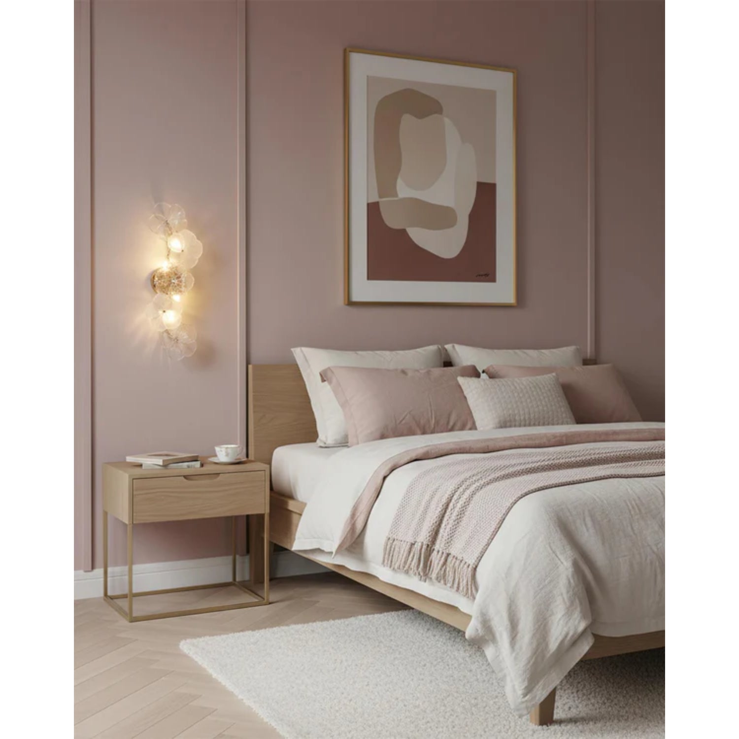 Lampada a stelo floreale Virelza