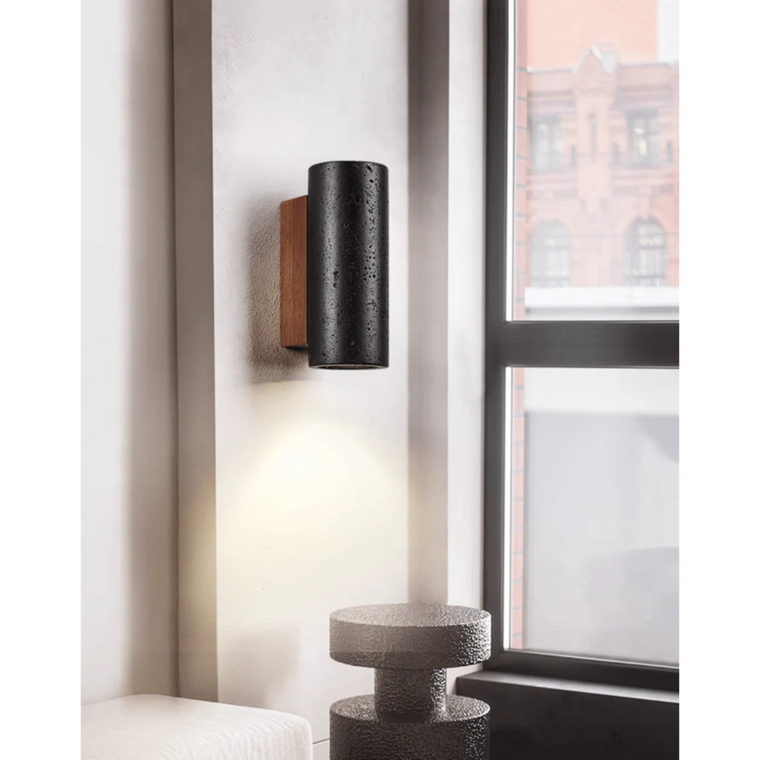 Nisco Travertijn Wandlamp