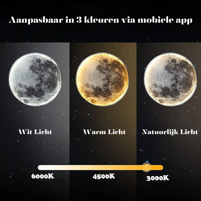 Eclipse Maanontwerp Wandlamp