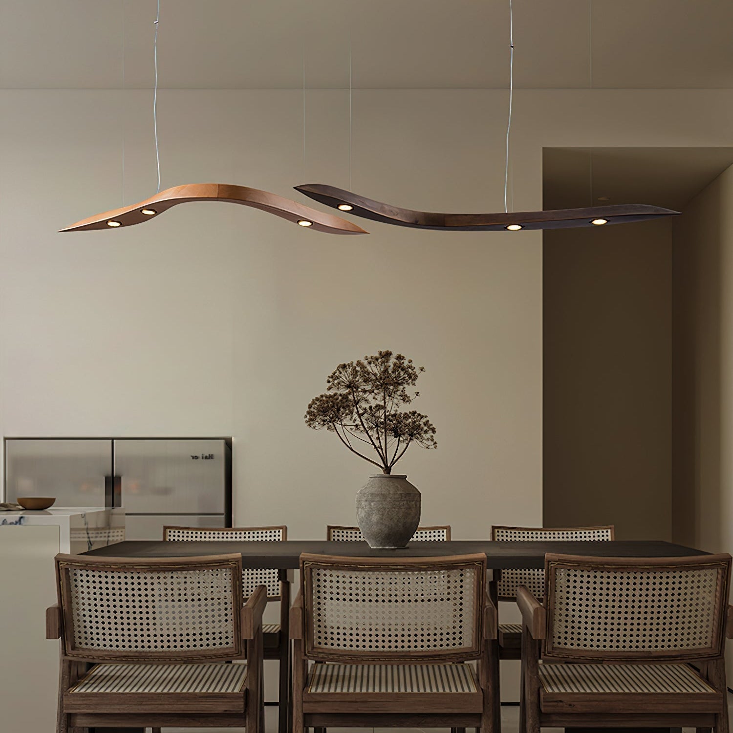 Weloma Wave Houten Hanglamp