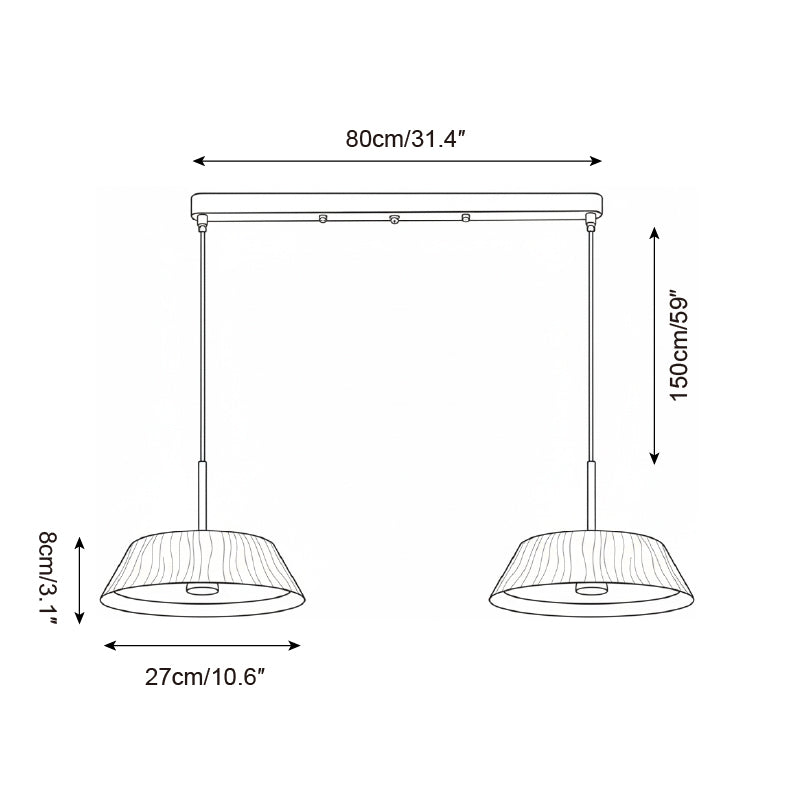 Wavone Japandi Stijl Hanglamp