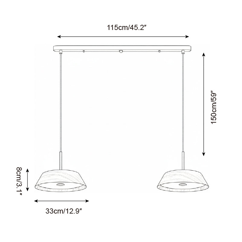 Wavone Japandi Stijl Hanglamp