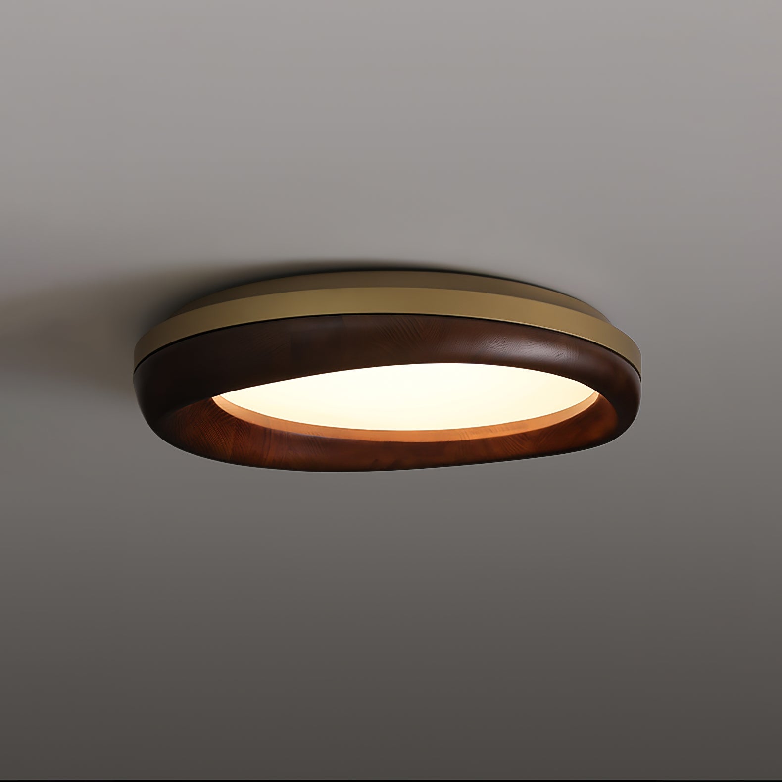 Lampada da soffitto in legno Besca