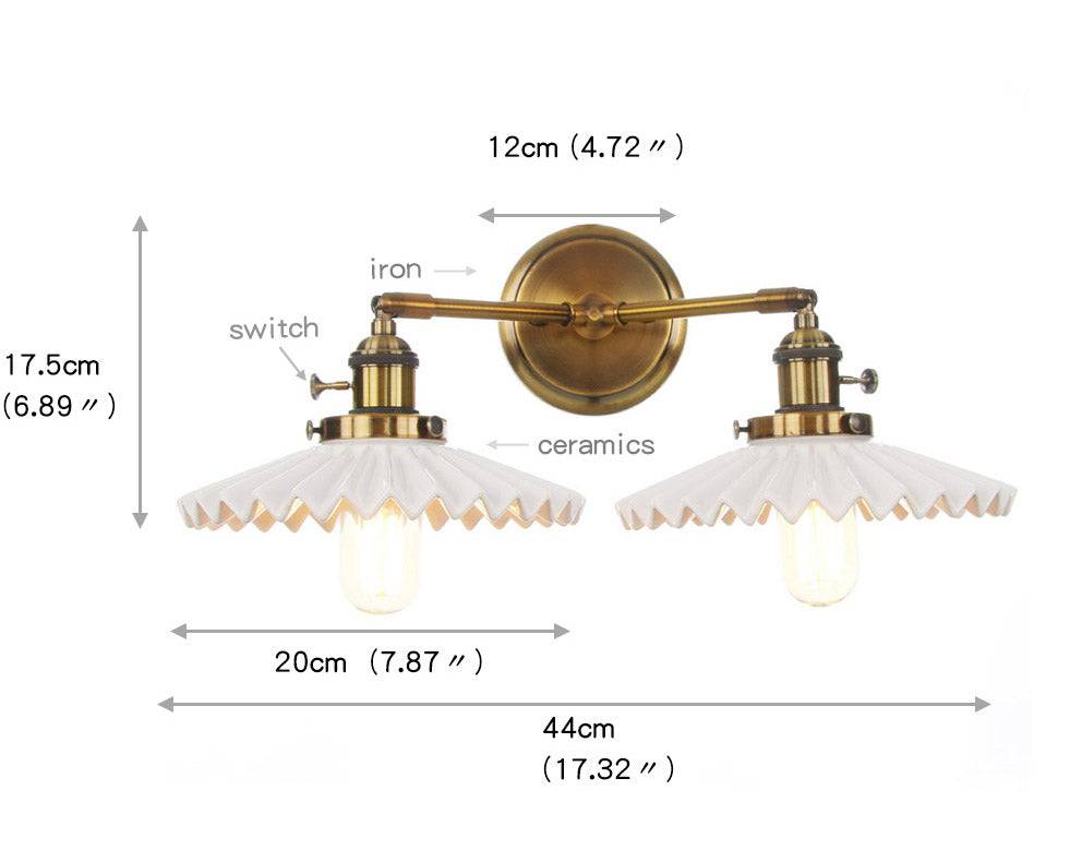 Zelvio Dubbele Wandlamp