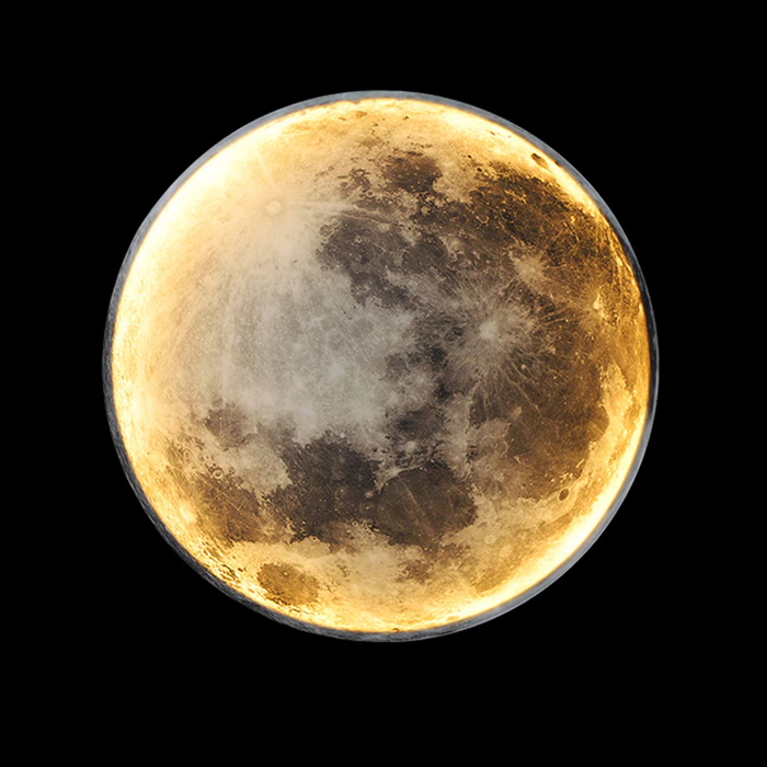 Eclipse Maanontwerp Wandlamp