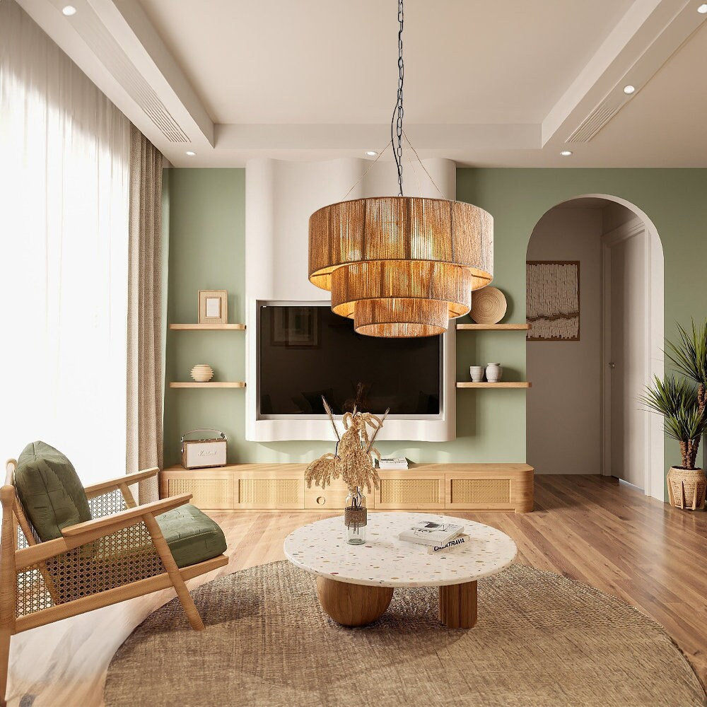 Taverno Henneptouw Boho Hanglamp