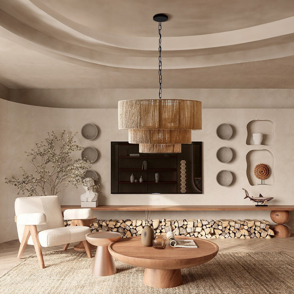 Taverno Henneptouw Boho Hanglamp