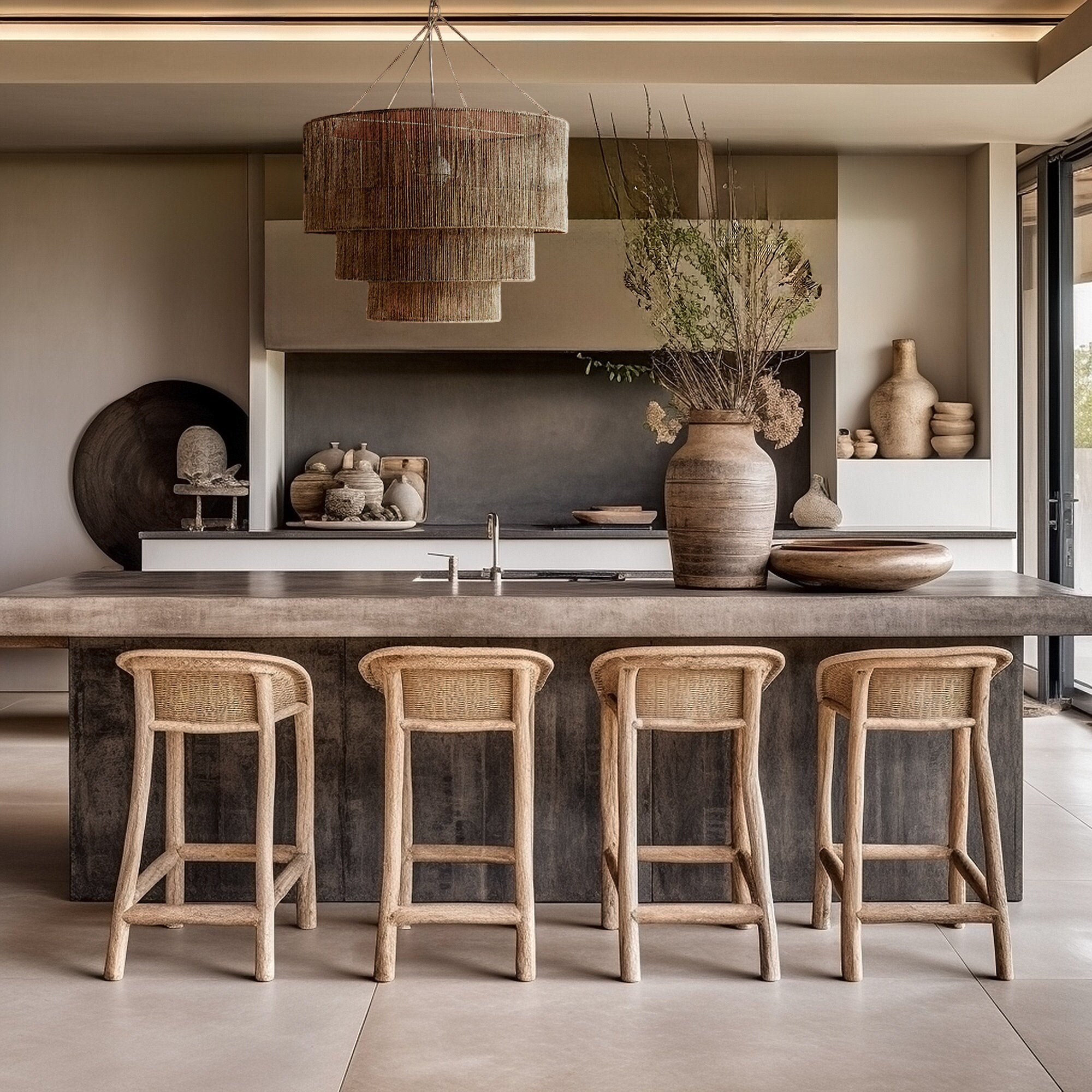 Taverno Henneptouw Boho Hanglamp