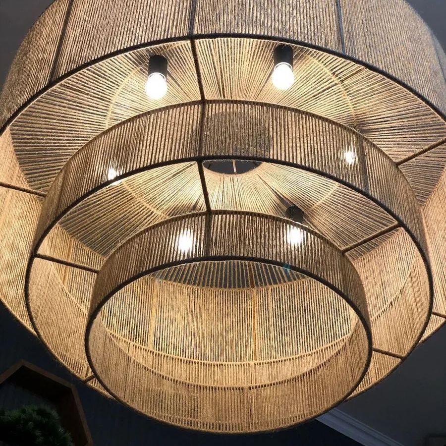 Taverno Henneptouw Boho Hanglamp