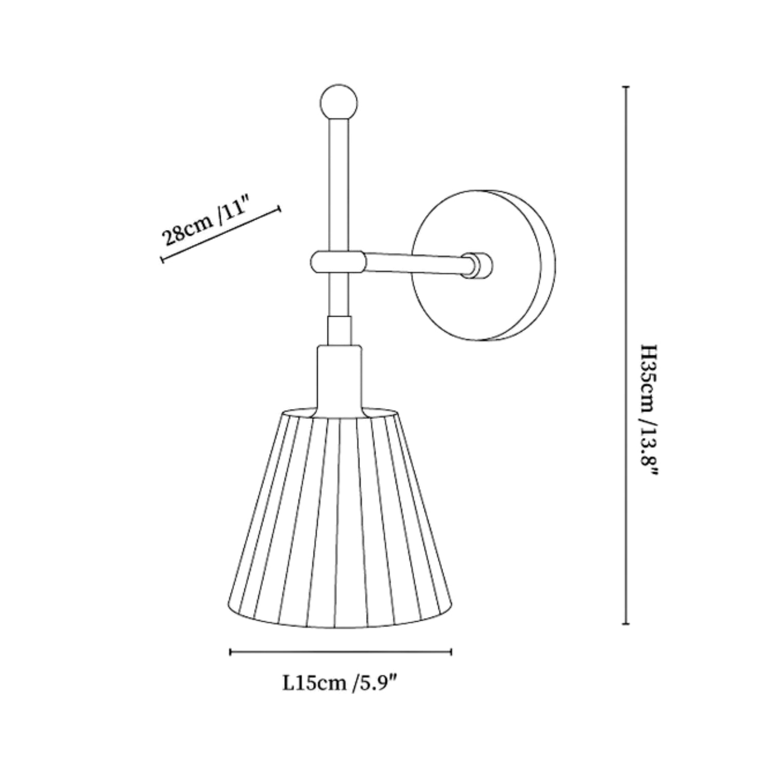 Lampada da parete Becoa