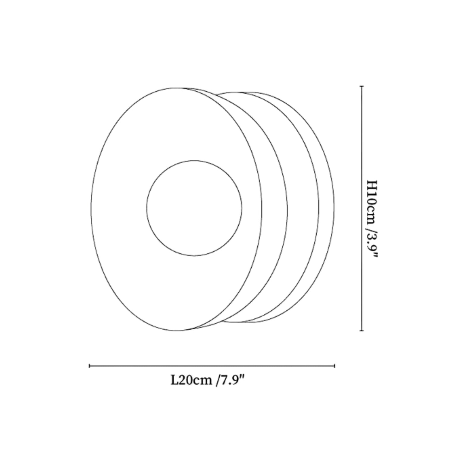 Lampada da parete Losa