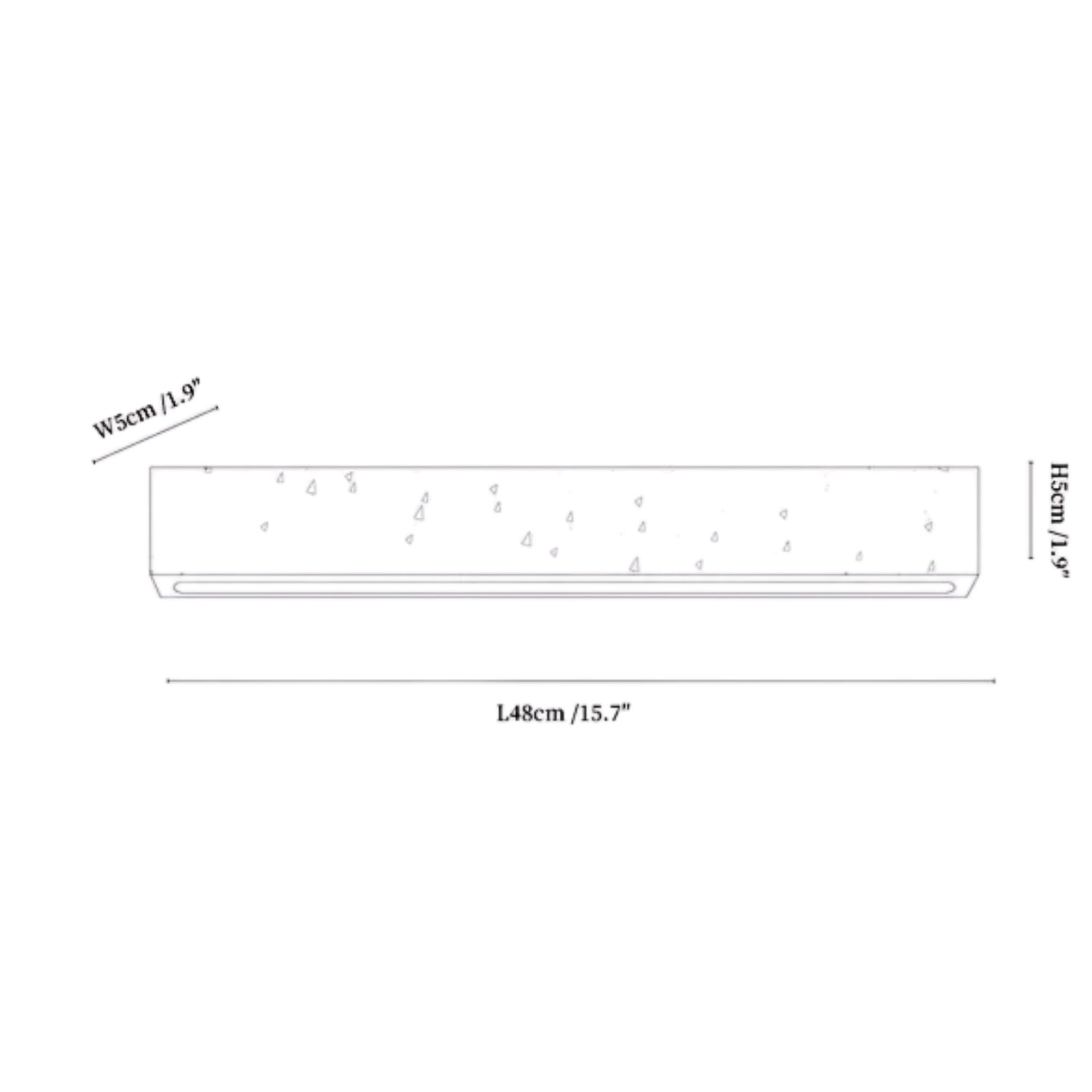 Celome Natuursteen Wandlamp