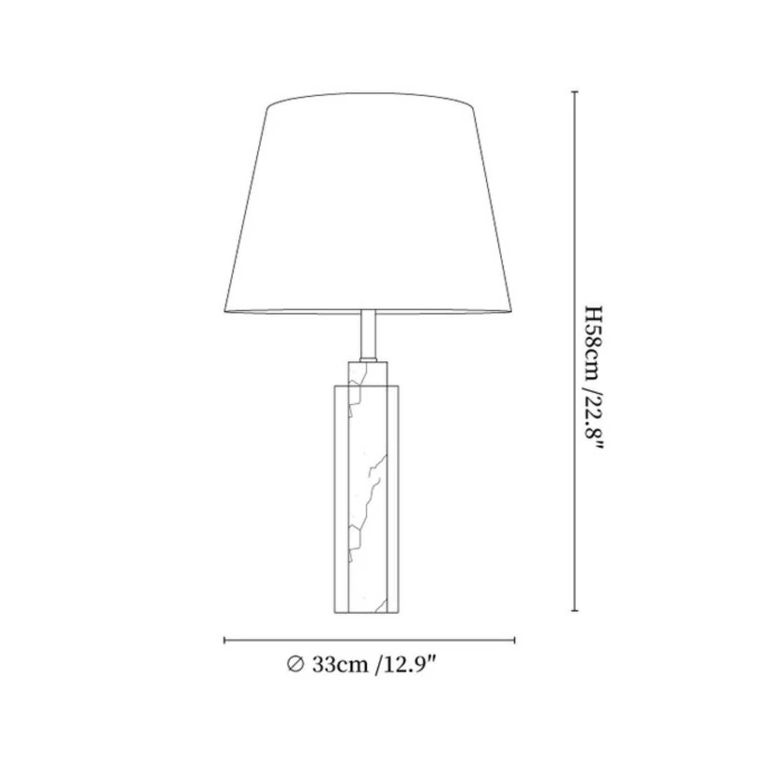 Melorese Marmeren Tafellamp