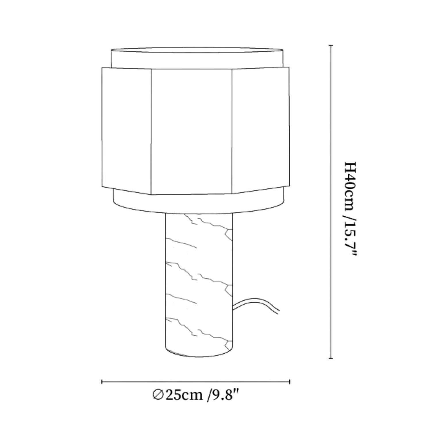 Teresca Marmeren Tafellamp